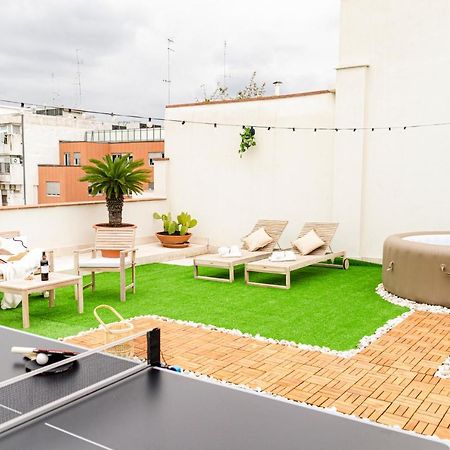 Apulialux Private 100Mq Rooftop Oasis W Jacuzzi Apartment Bari Bagian luar foto
